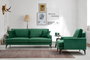 Atelier Del Sofa Sofá Papira 2 Seater Verde 2 Plazas Madera De Haya Poliéster Espuma